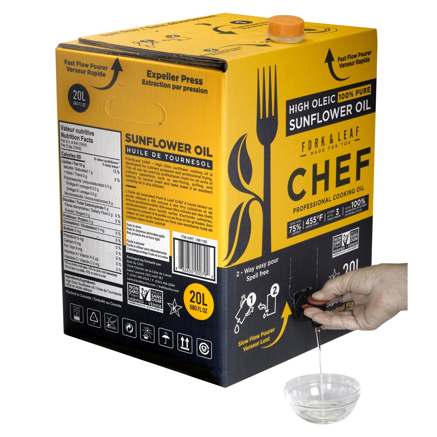 Fork & Leaf High Oleic Sunflower Oil, 20 L - image 2