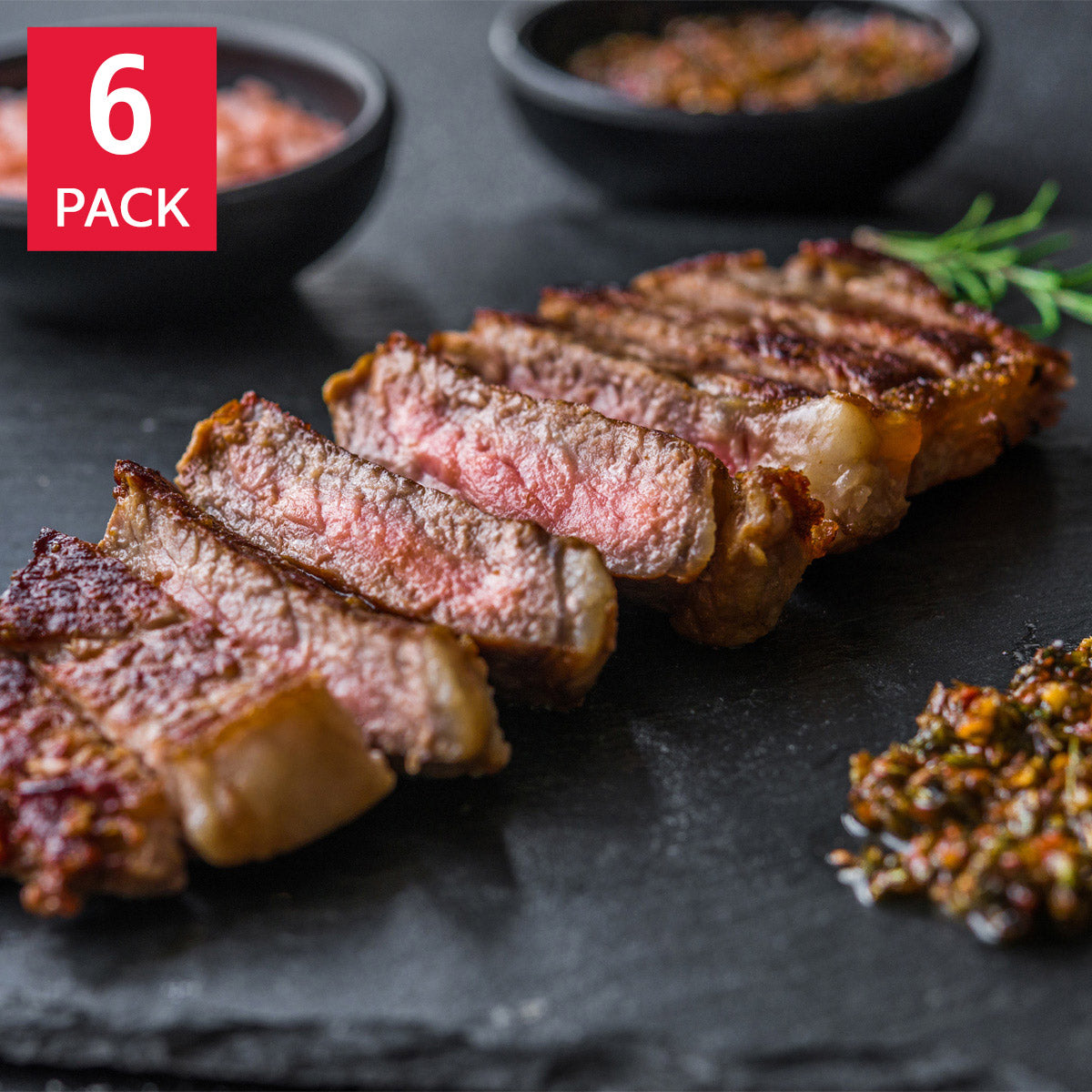 Canadian Rangeland Bison New York Steak, 285 g (10 oz) x 6-pack - image 1