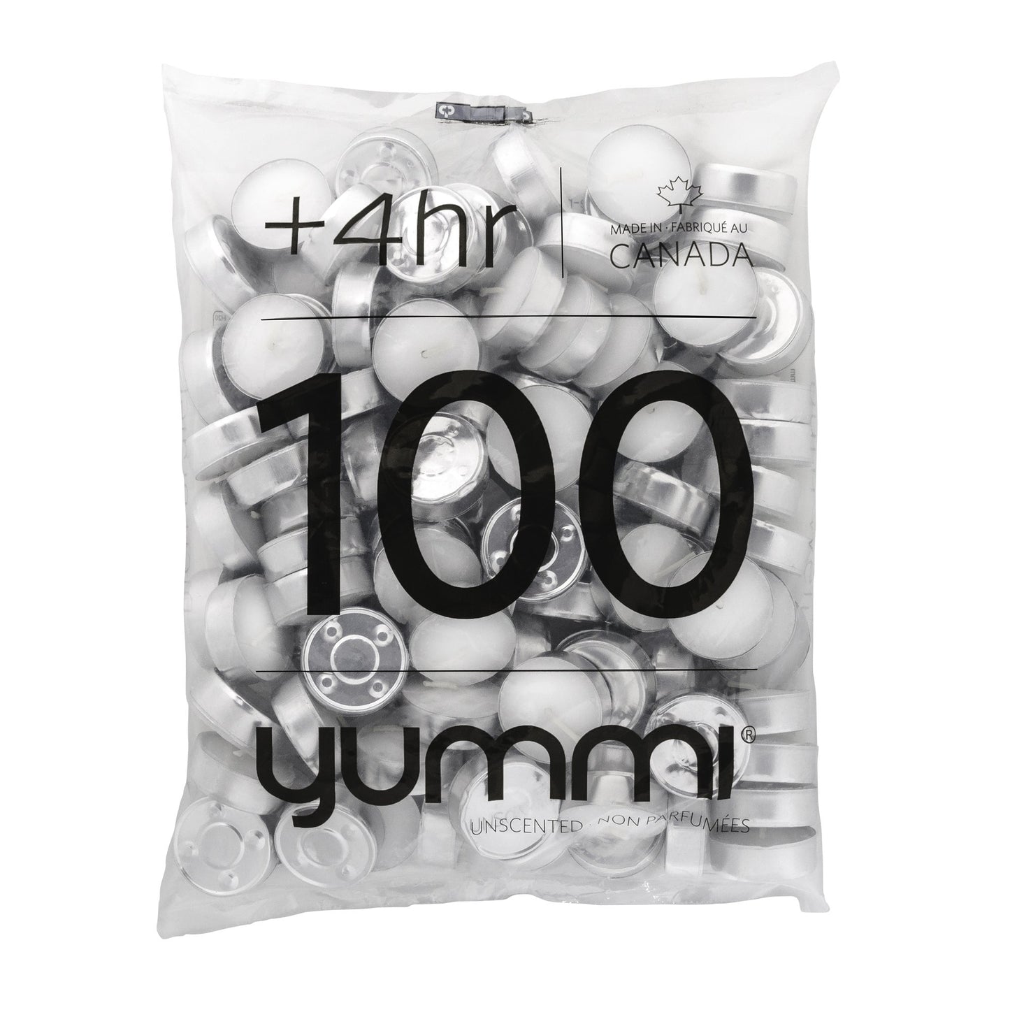 Yummi Unscented Tea Light, 100 pack - image 1