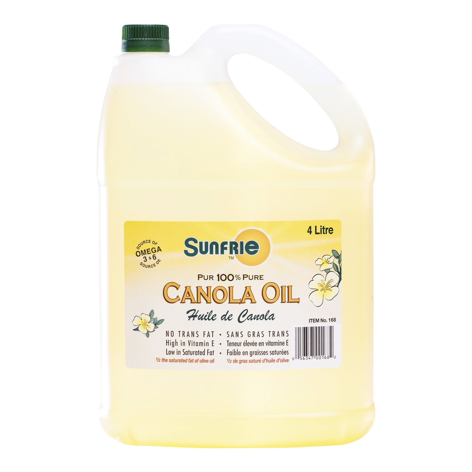 Sunfrie 100% Pure Canola Oil, 4L - image 1