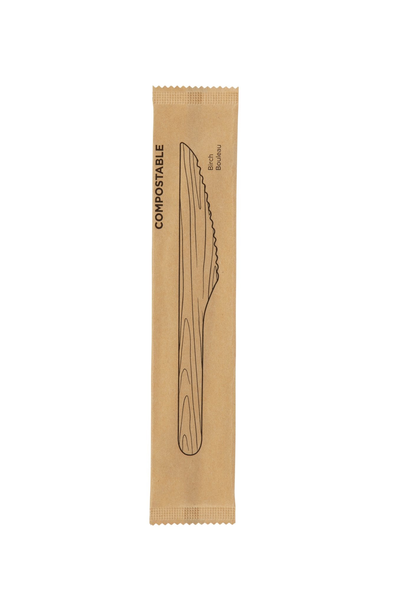 iECO - Individually wrapped Birch Knives, pack of 500 - image 2