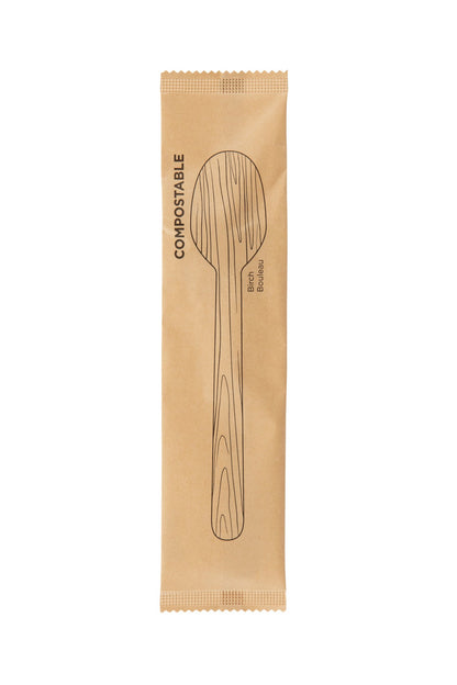 iECO - Individually wrapped Birch Soupspoons, pack of 500 - image 2