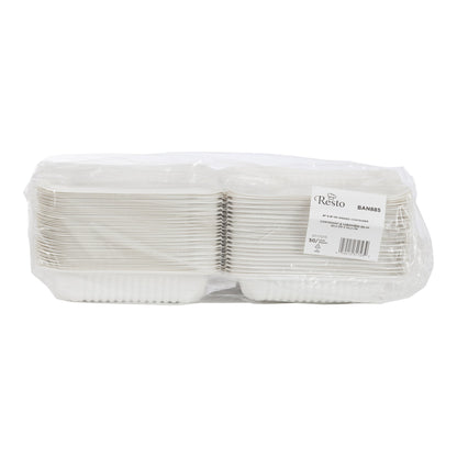 Resto Hinged MFPP Container 8 in × 8 in, Pack of 150 - image 2