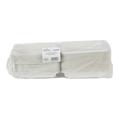 Resto Hinged MFPP Container 9 in × 9 in, Pack of 150 - image 3