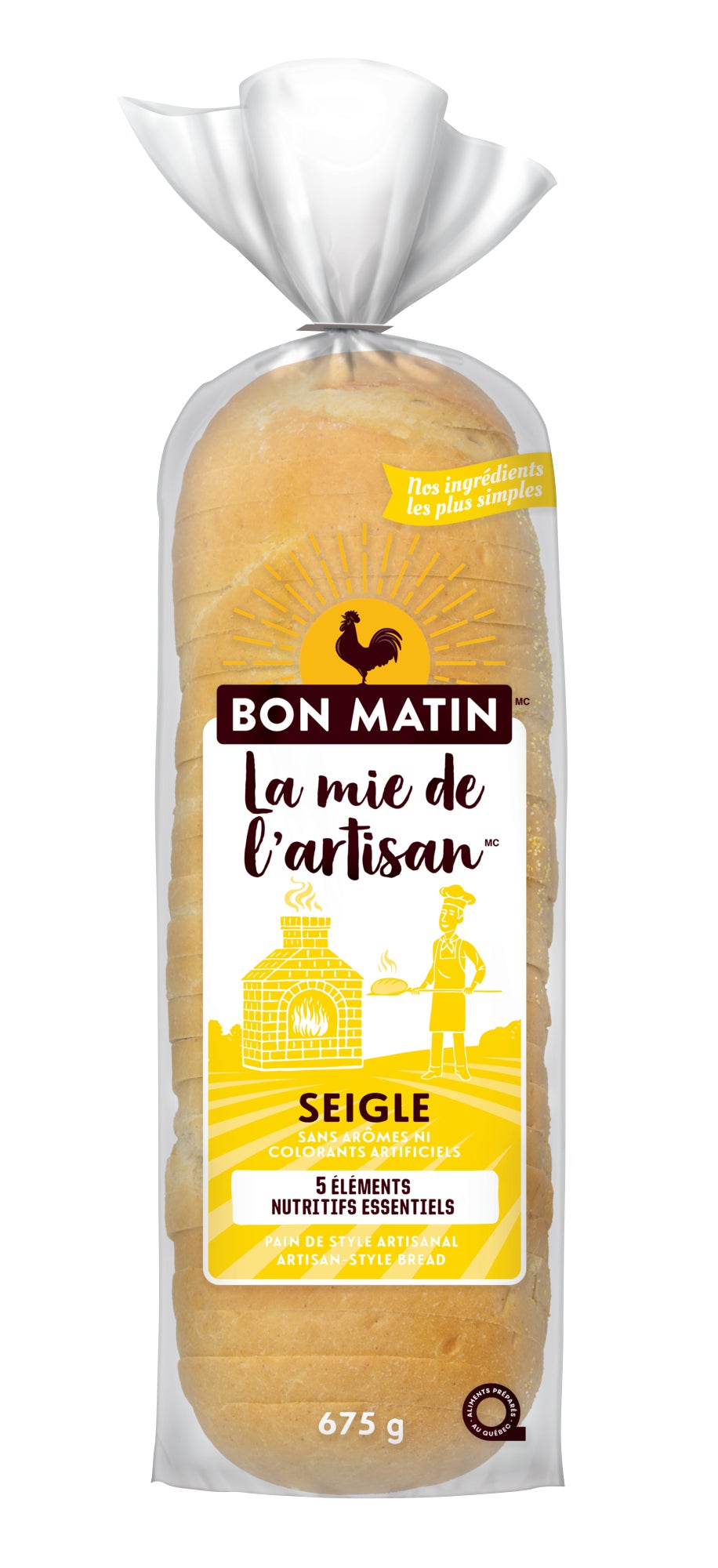 Bon Matin Rye Bread, 675 g - image 1