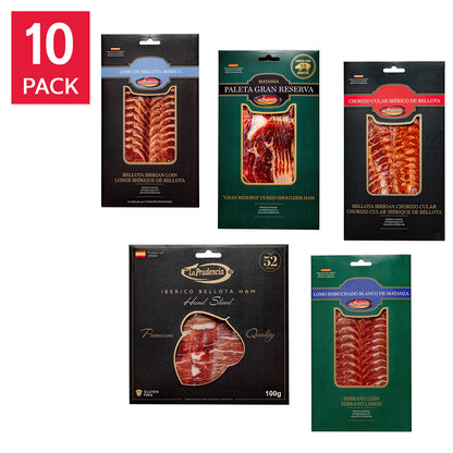 La Prudencia Assorted Spanish Meat Pack 100 g (3.5 oz) × 10 pack - image 1