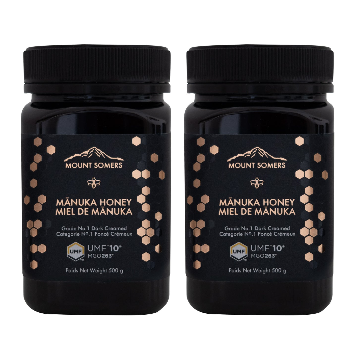 Mount Somers Manuka Honey UMF10+ MGO 263, 2 × 500 g - image 1