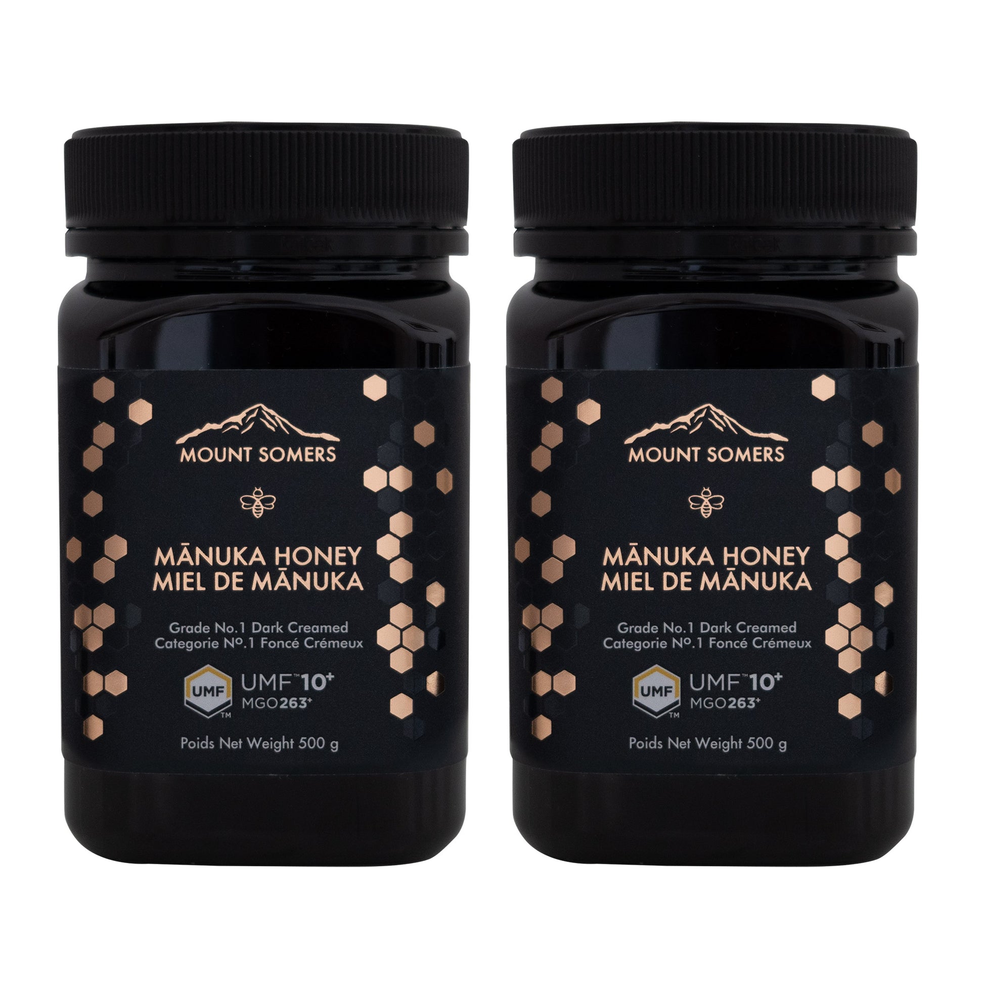 Mount Somers Manuka Honey UMF10+ MGO 263, 2 × 500 g - image 1