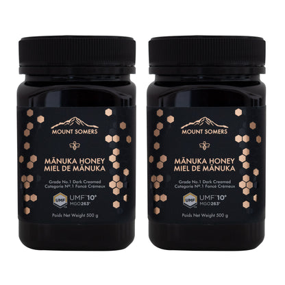 Mount Somers Manuka Honey UMF10+ MGO 263, 2 × 500 g - image 1
