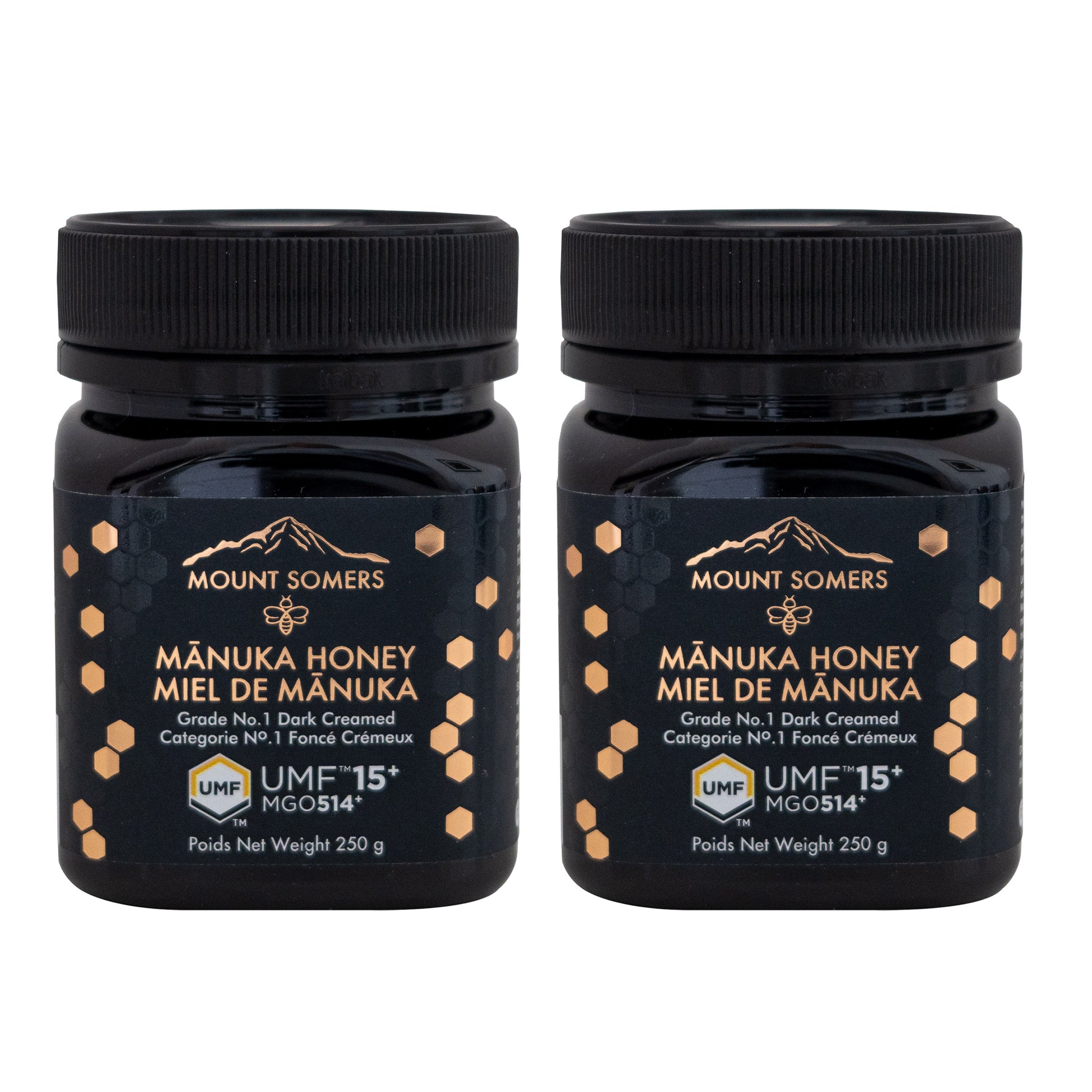 Mount Somers Manuka Honey UMF15+ MGO 514, 2 × 250 g - image 1