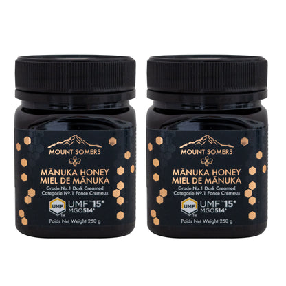 Mount Somers Manuka Honey UMF15+ MGO 514, 2 × 250 g - image 1