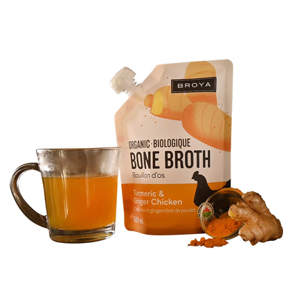 Broya Organic Bone Broth Turmeric & Ginger Chicken, 6 × 500 mL - image 3