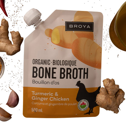 Broya Organic Bone Broth Turmeric & Ginger Chicken, 6 × 500 mL - image 4