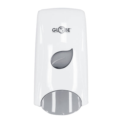 Globe Lotion Bulk Soap Dispenser With Refillable Bottle, White - image 1