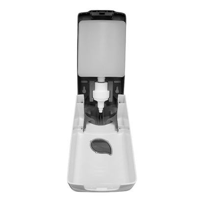 Globe Lotion Bulk Soap Dispenser With Refillable Bottle, White - image 2