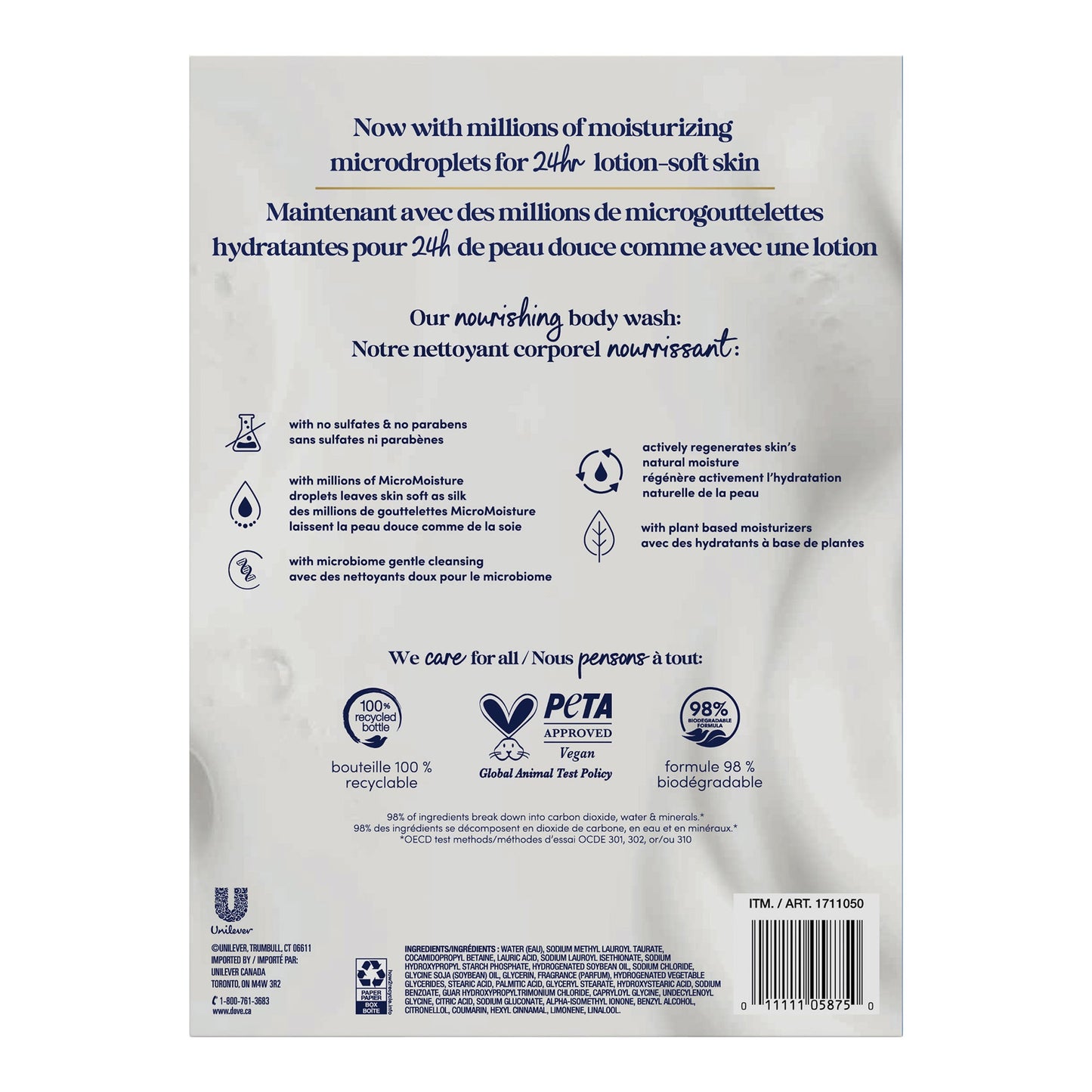 Dove Deep Moisture Body Wash, 2 x 1.04 L - image 2