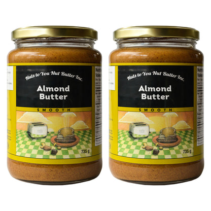 Nuts To You Nut Butter Smooth Almond Butter, 2 × 735 g - image 1