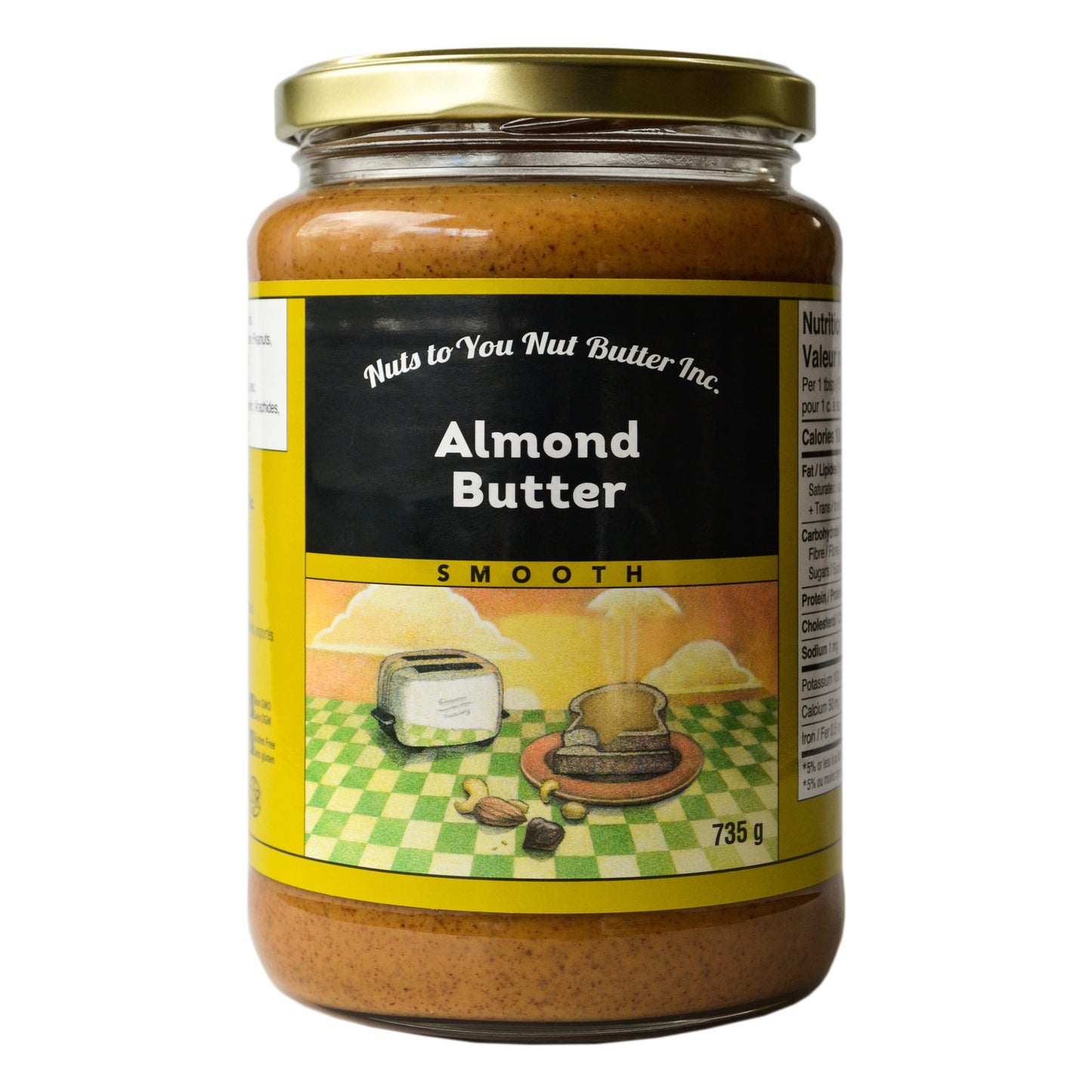 Nuts To You Nut Butter Smooth Almond Butter, 2 × 735 g - image 3