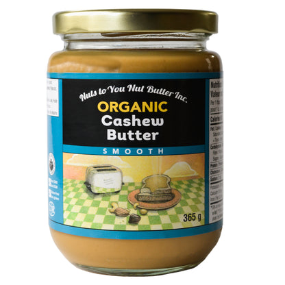 Nuts To You Nut Butter Organic Smooth Cashew Butter, 2 × 365 g - image 2