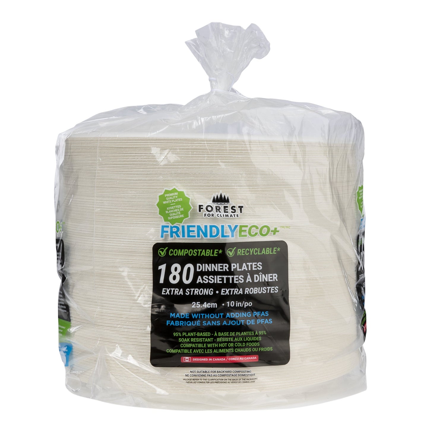 Forest For Climate Dinner Plate 10”, Pack of 180 - image 1