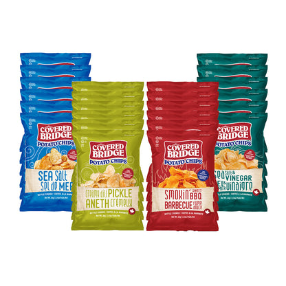 Covered Bridge Potato Chips Variety Pack, 24 × 60 g - image 1