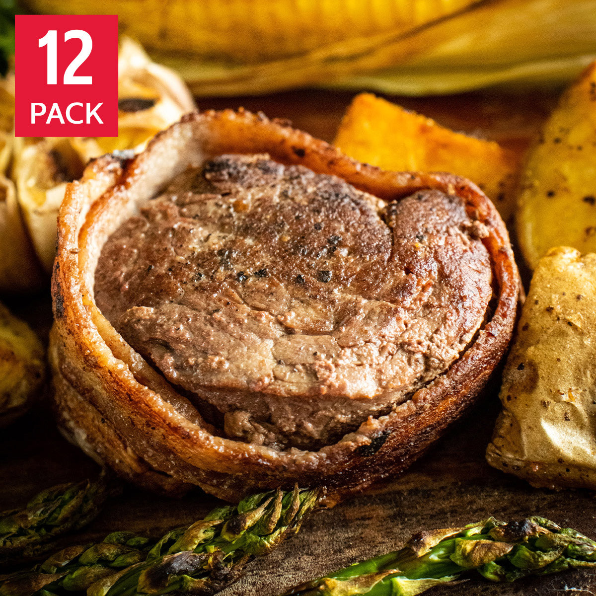 Canadian Rangeland Bison Bacon Wrapped Tenderloin 115 g (4 oz) x 12 pack - image 1