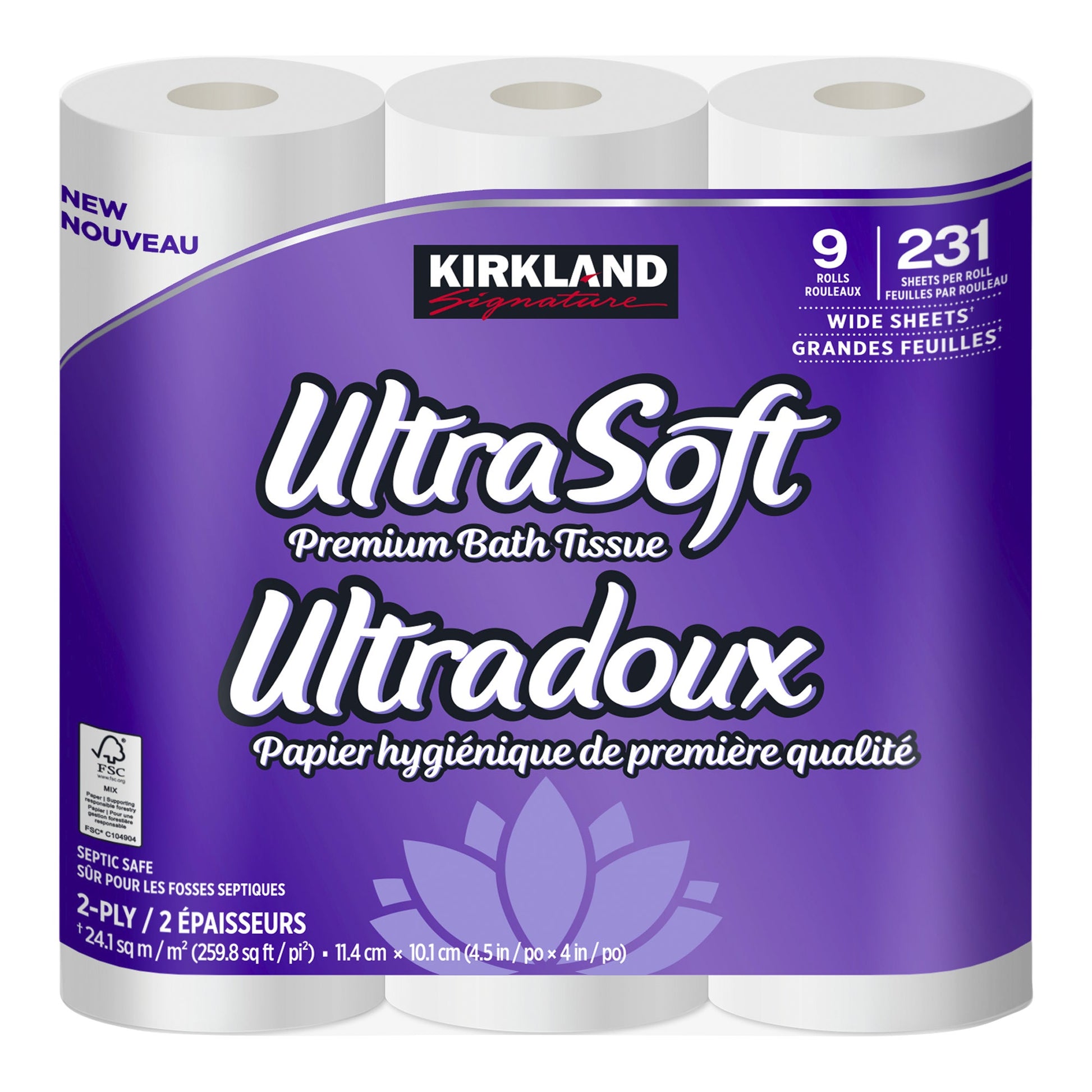 Kirkland Signature Ultra Soft Premium Bath Tissue, 36 x 231 Sheets - image 3
