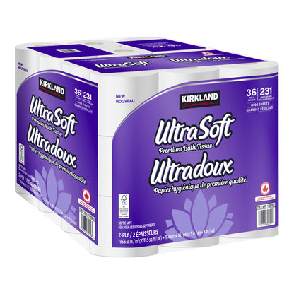 Kirkland Signature Ultra Soft Premium Bath Tissue, 36 x 231 Sheets - image 2
