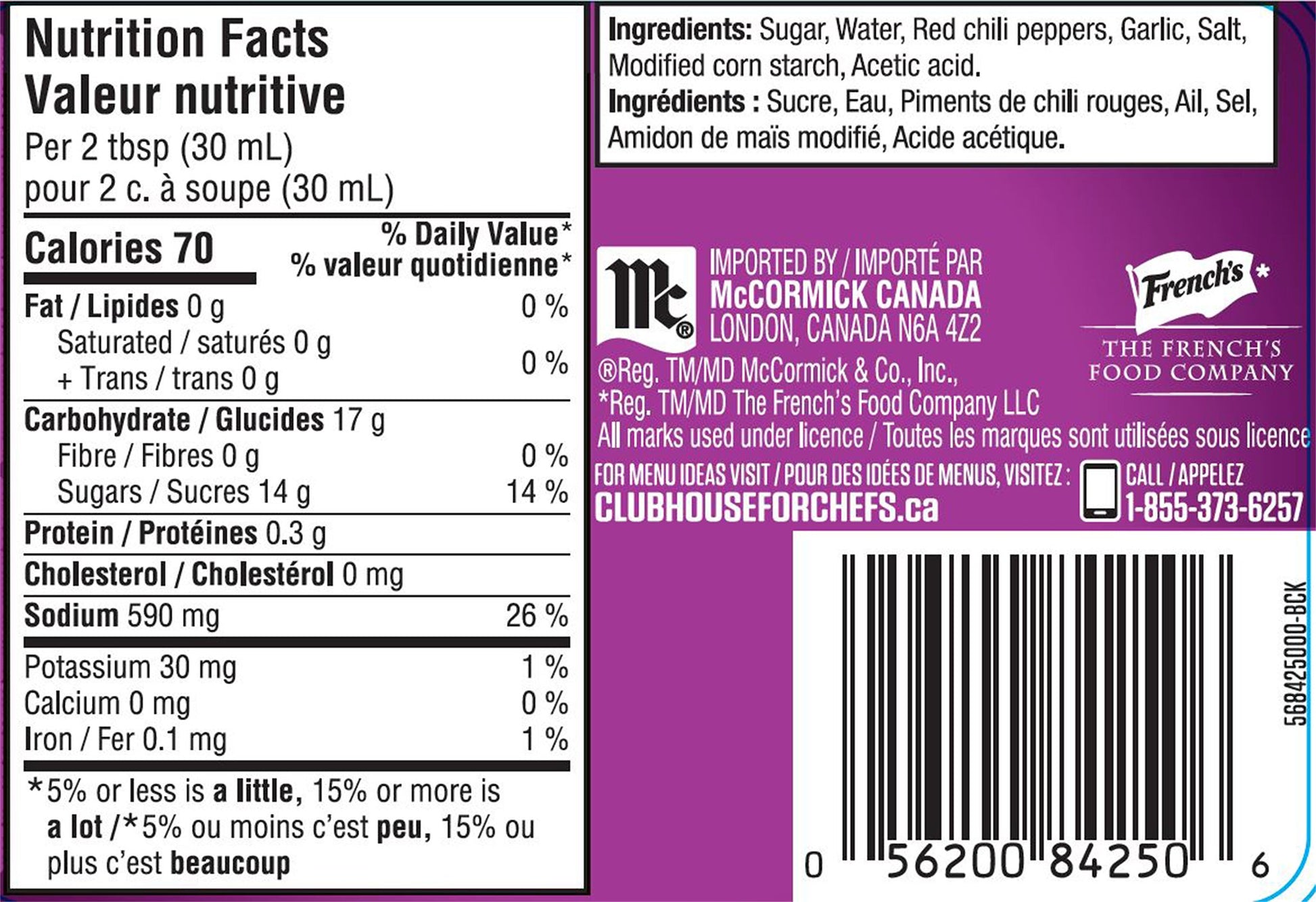 Frank's Redhot Sweet Chili, 1 × 1.89L - image 2