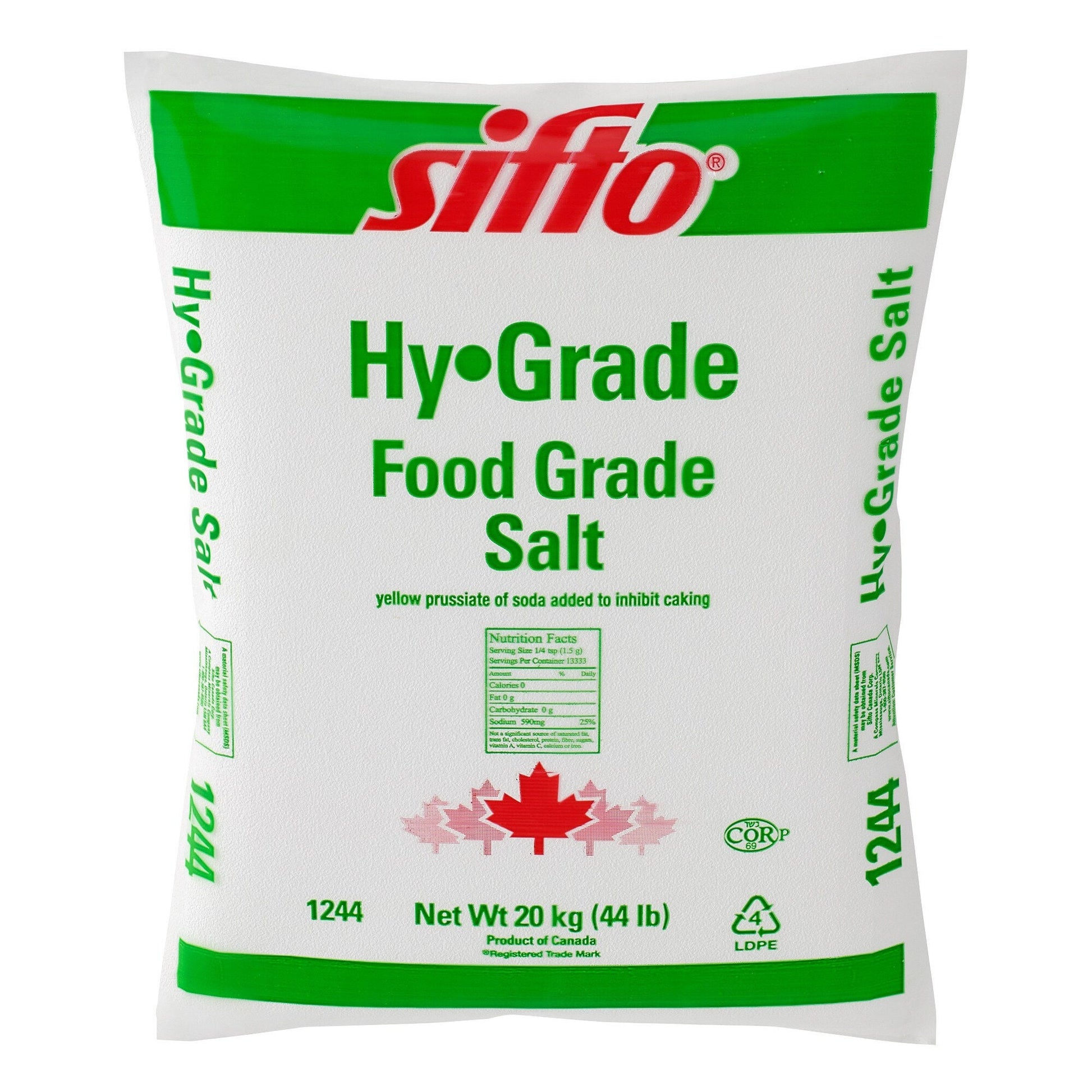 Sifto Hy-Grade Food Grade Salt, 20 kg - image 1
