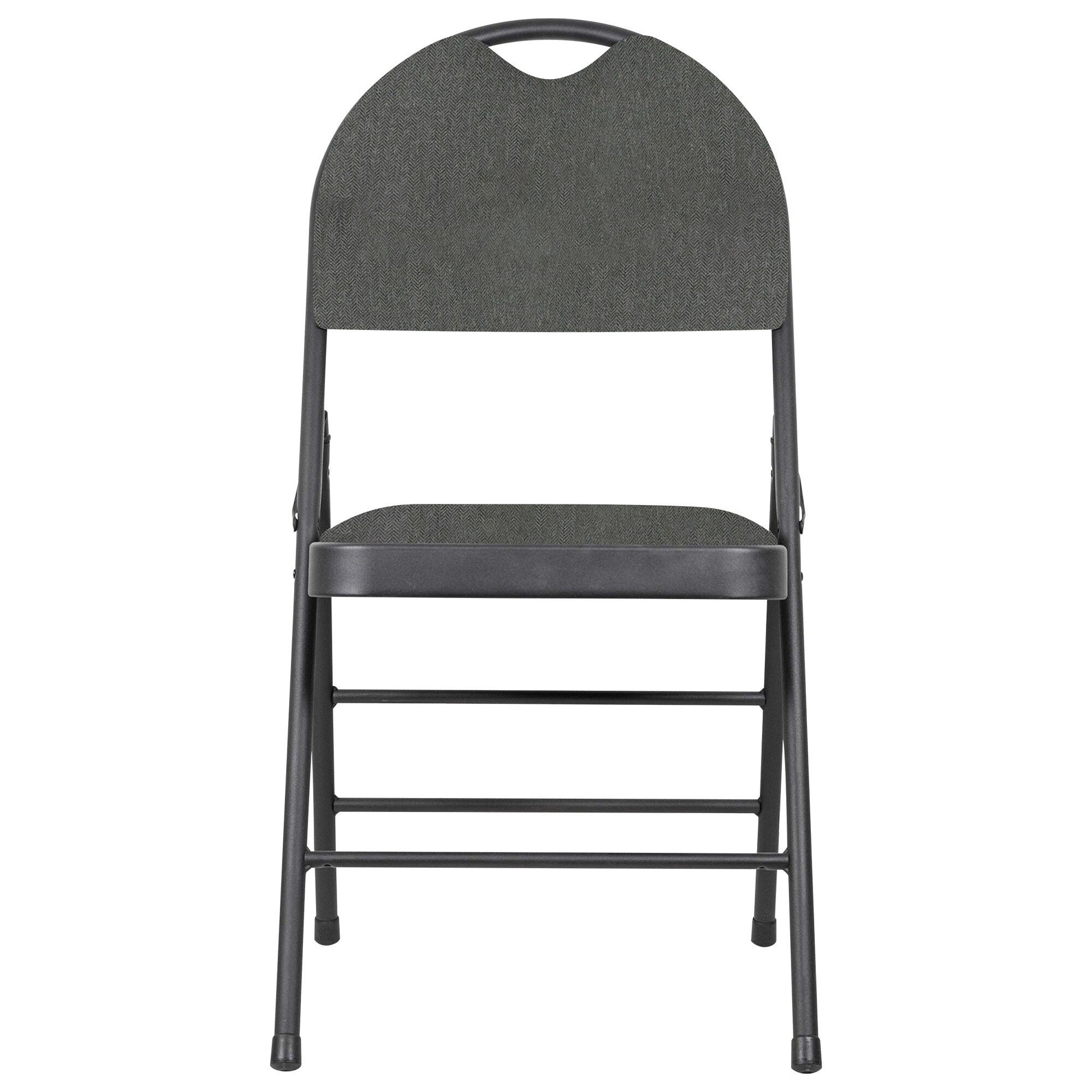 Elite Fabric Padded Metal Folding Chair - image 1