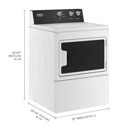 Maytag 7.4 cu ft. White Electric Commercial-Grade Residential Dryer with IntelliDry Sensor - image 2