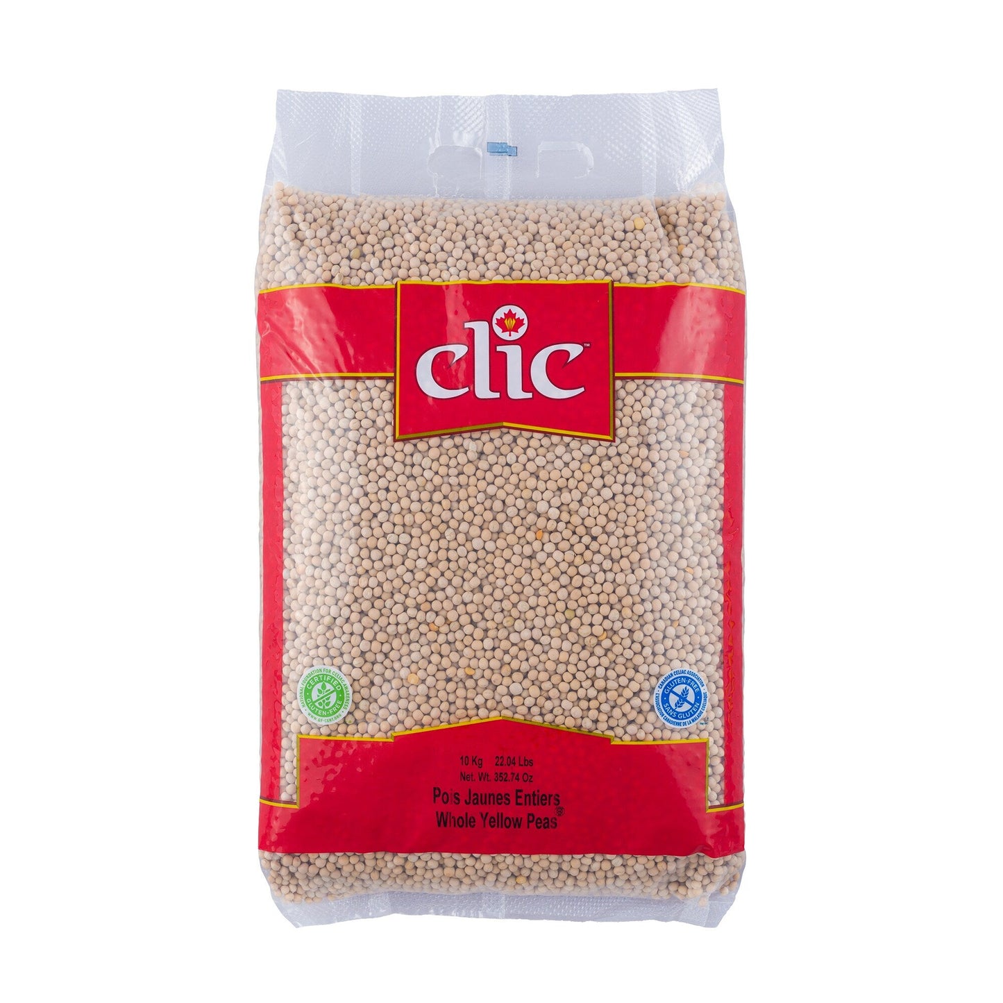 Clic Whole Yellow Peas 10 kg - image 1