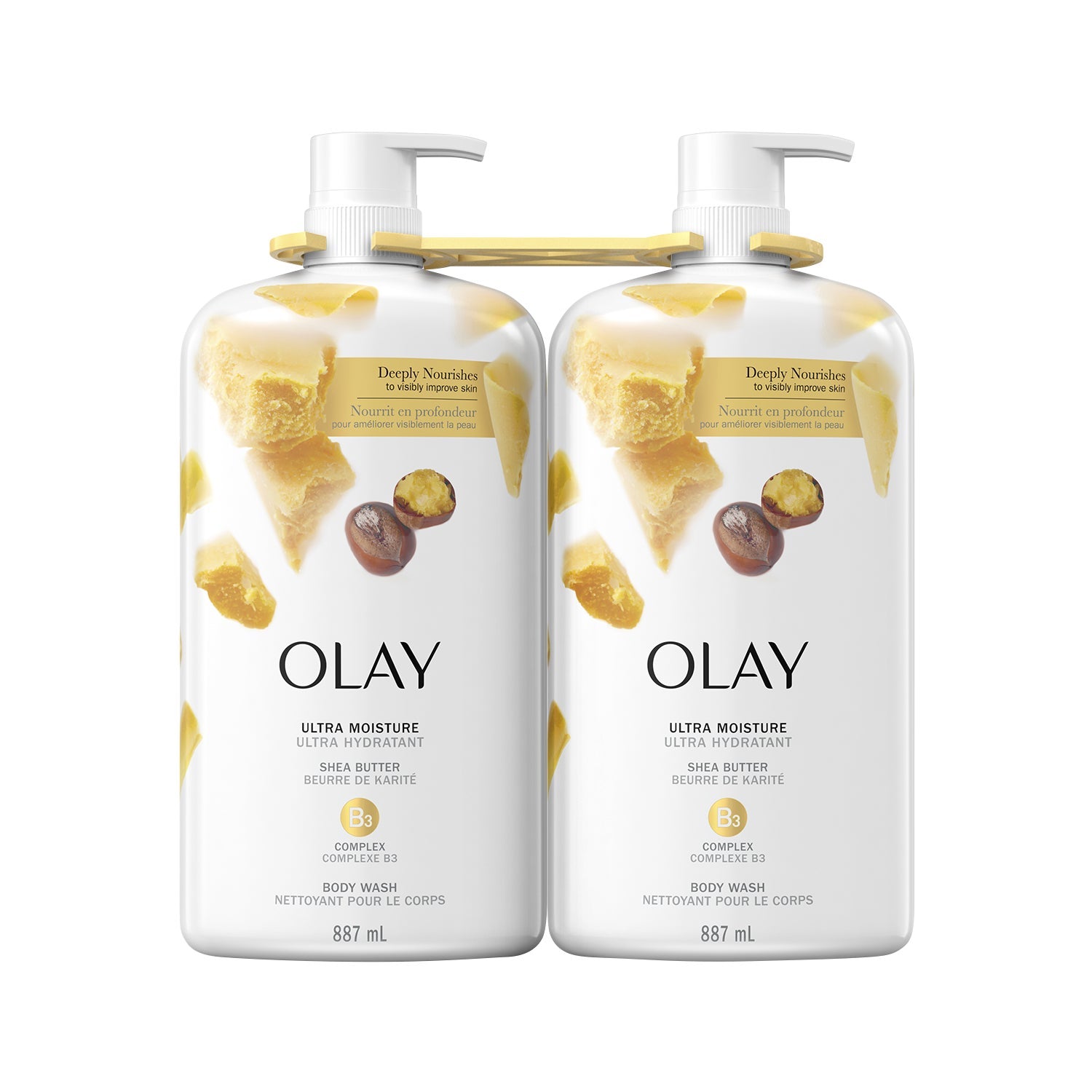 Olay Ultra Moisture Body Wash with Shea Butter, 2 x 887ml - image 1