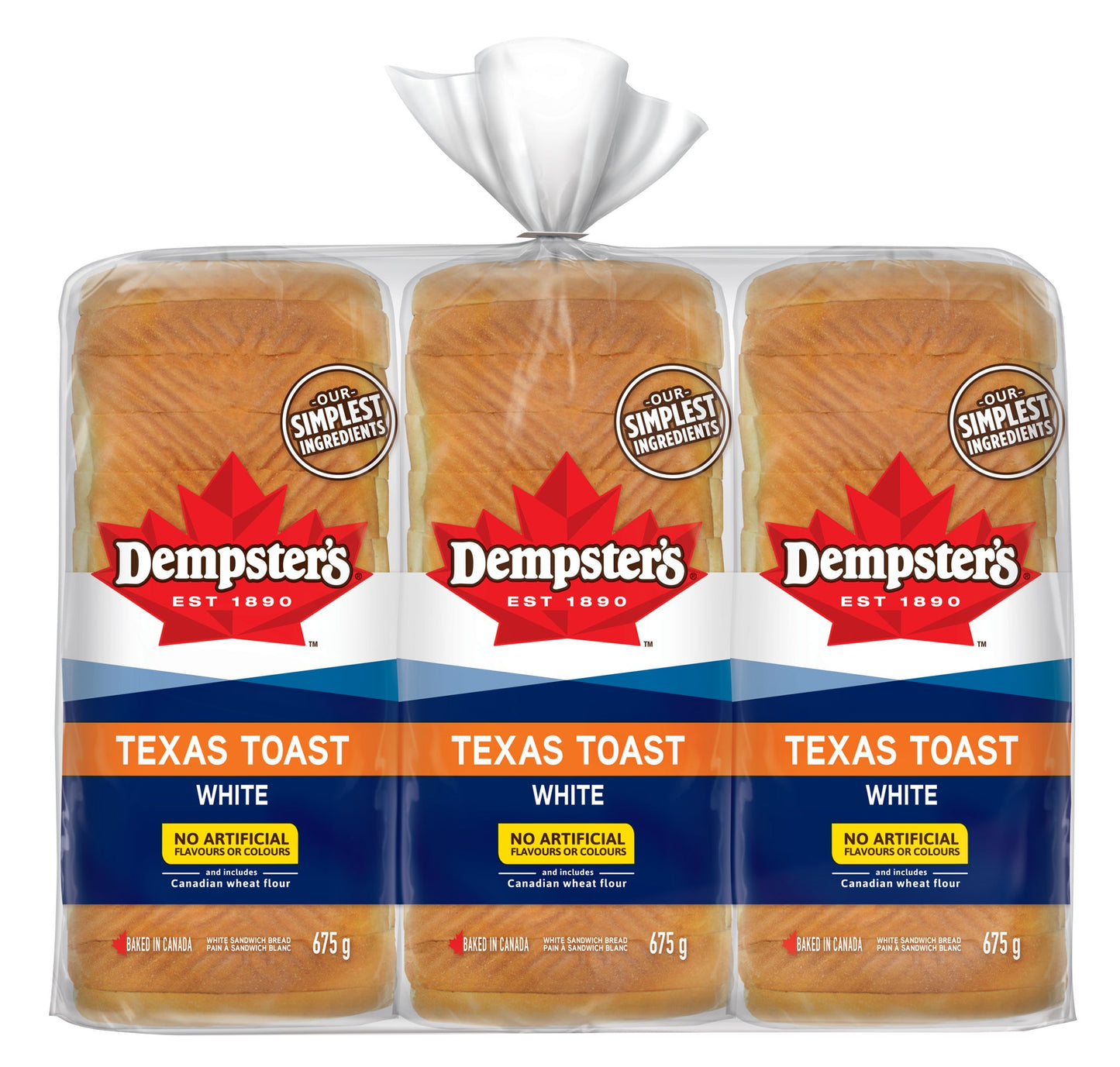 Dempster's White Texas Toast, 3 x 675 g - image 1