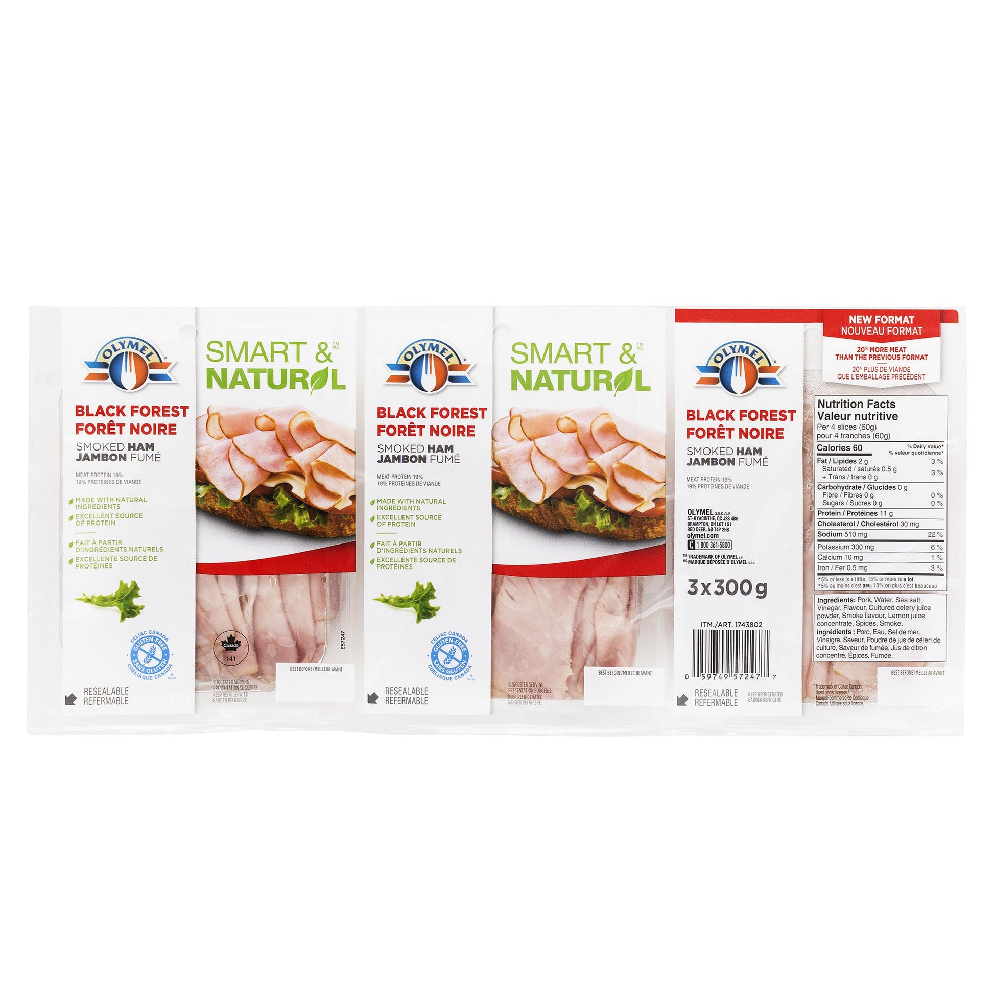 Olymel Black Forest Ham 3 x 300 g - image 1