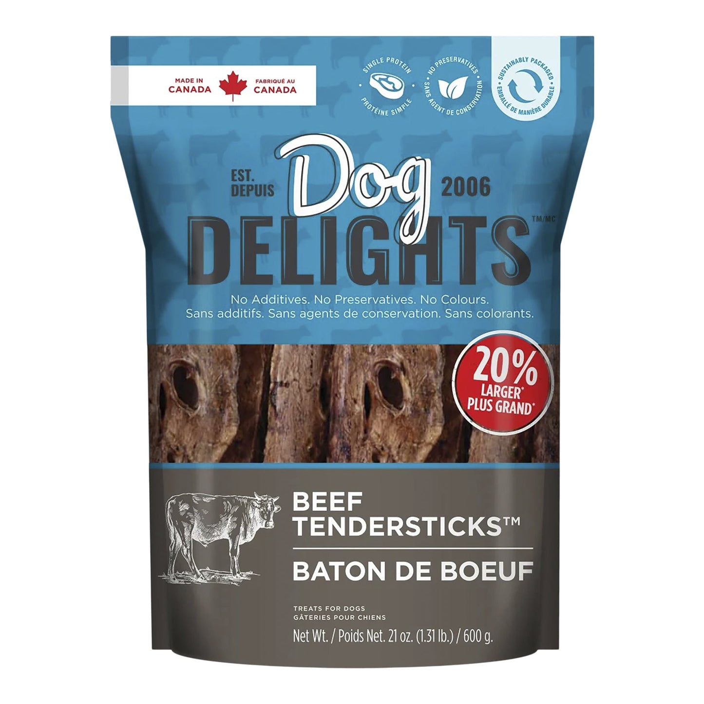 Dog Delights Beef Tendersticks Dog Treats, 600 g - image 1