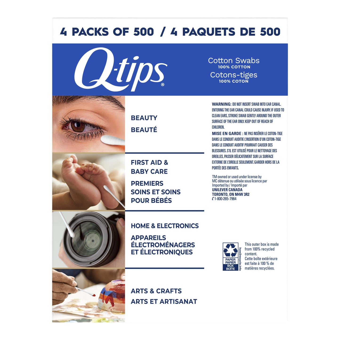 Q-tips Cotton Swabs, 4 × 500 - image 2