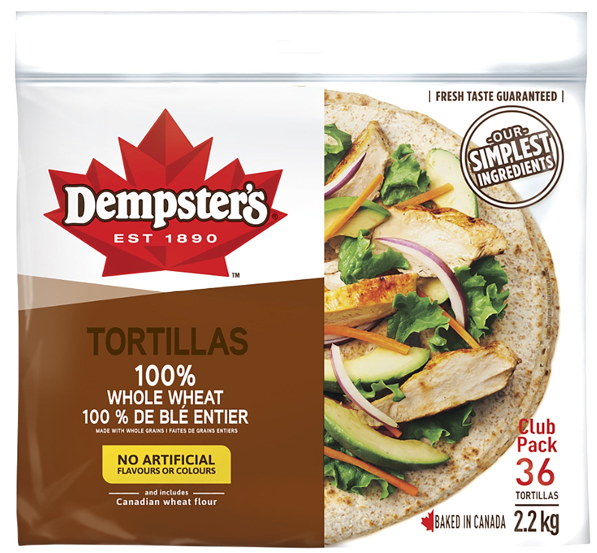 Dempster's 10-in Whole Wheat Tortillas, pack of 18 - image 4