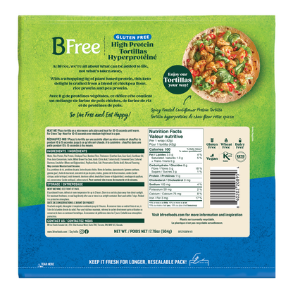 BFree High Protein Tortillas, Pack of 12 - image 5