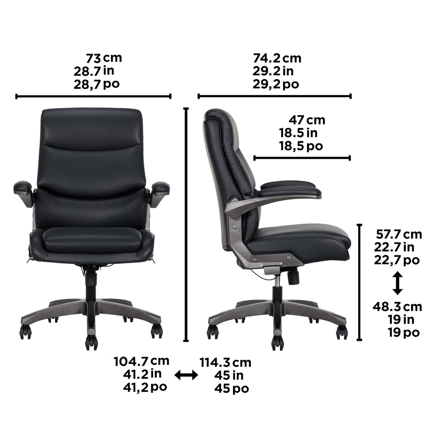 La-Z-Boy Manager Chair with Flip-Up Arms - image 2
