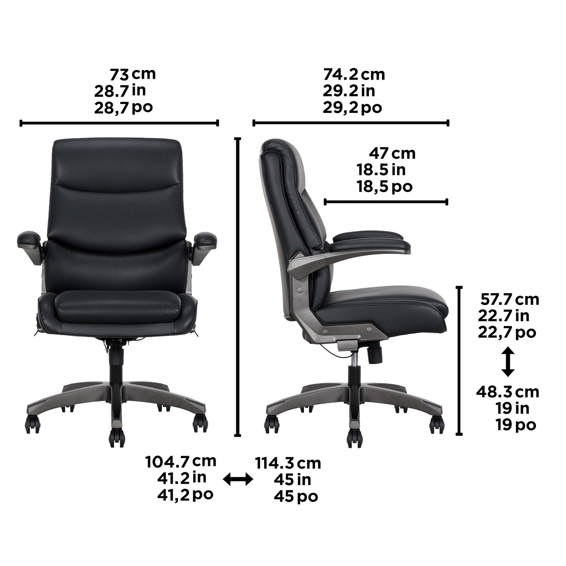 La-Z-Boy Manager Chair with Flip-Up Arms - image 2