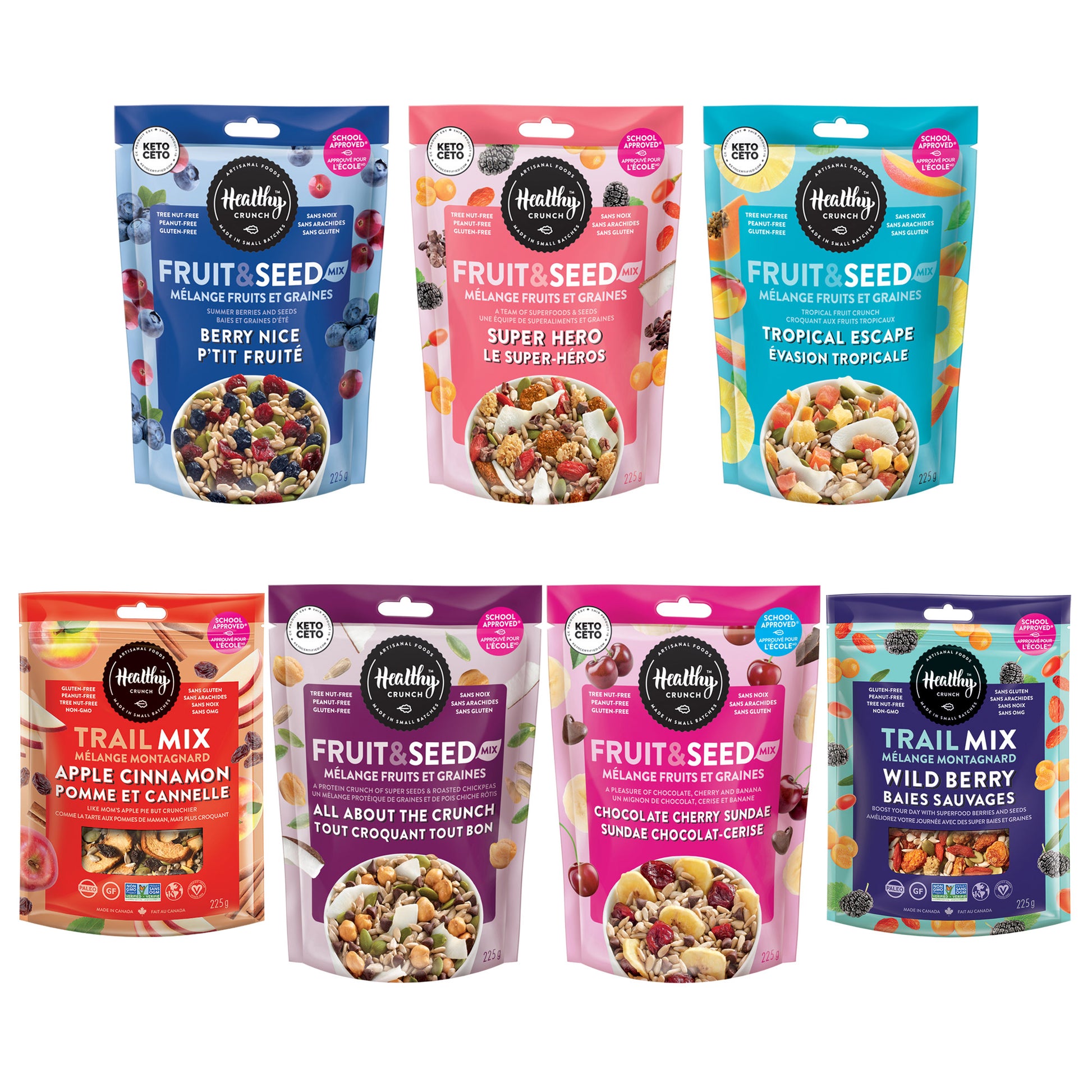 Healthy Crunch Fruit & Seed Mix, 7 × 225 g - image 1