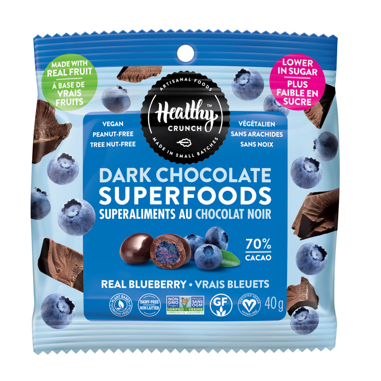 Healthy Crunch Dark Chocolate Superfoods, Variety Pack, 24 × 40 g - image 4