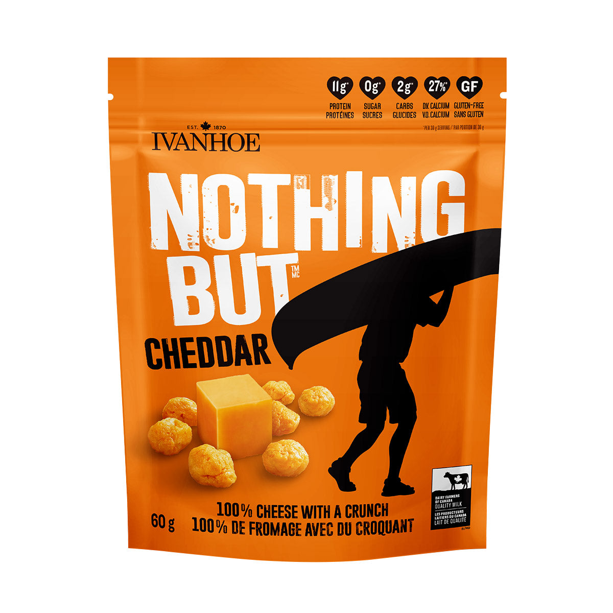 Ivanhoe Nothing But Cheese Snacks, Variety Pack, 12 × 60 g - image 4