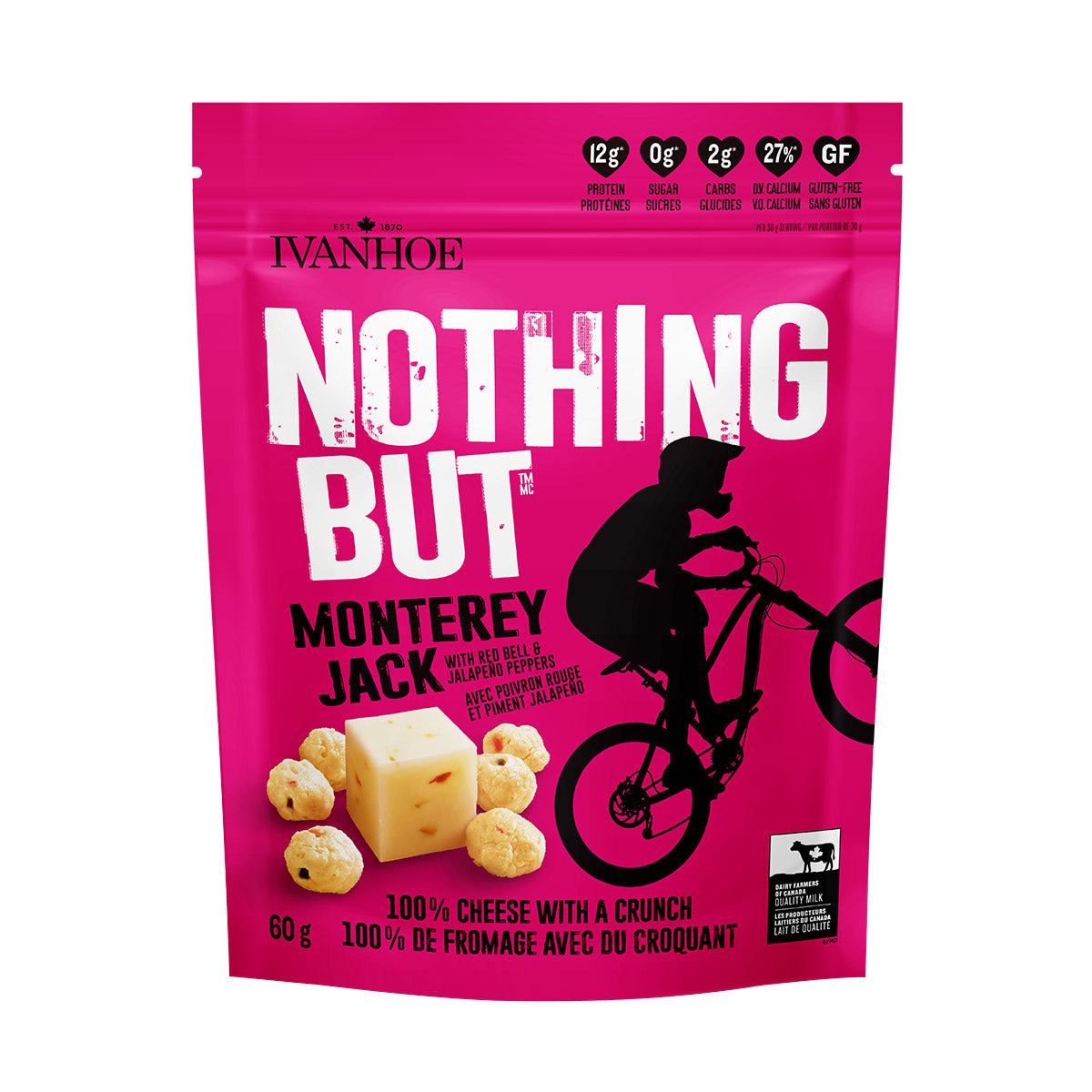 Ivanhoe Nothing But Cheese Snacks, Variety Pack, 12 × 60 g - image 6