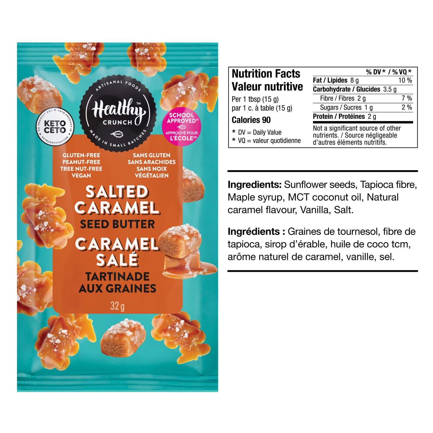 Healthy Crunch Single Serve Seed Butter, (10 × 32 g) × 3-pack - image 4