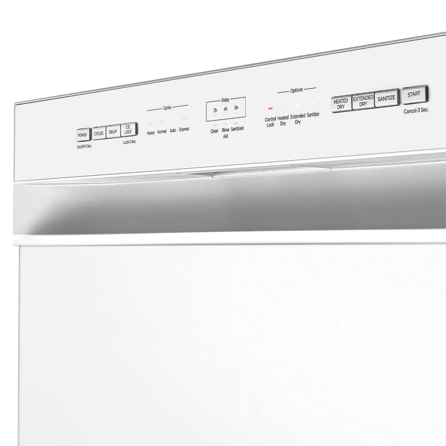 Midea 24 in. White Built-in Dishwasher with Hybrid Stainless Steel Tub - image 3