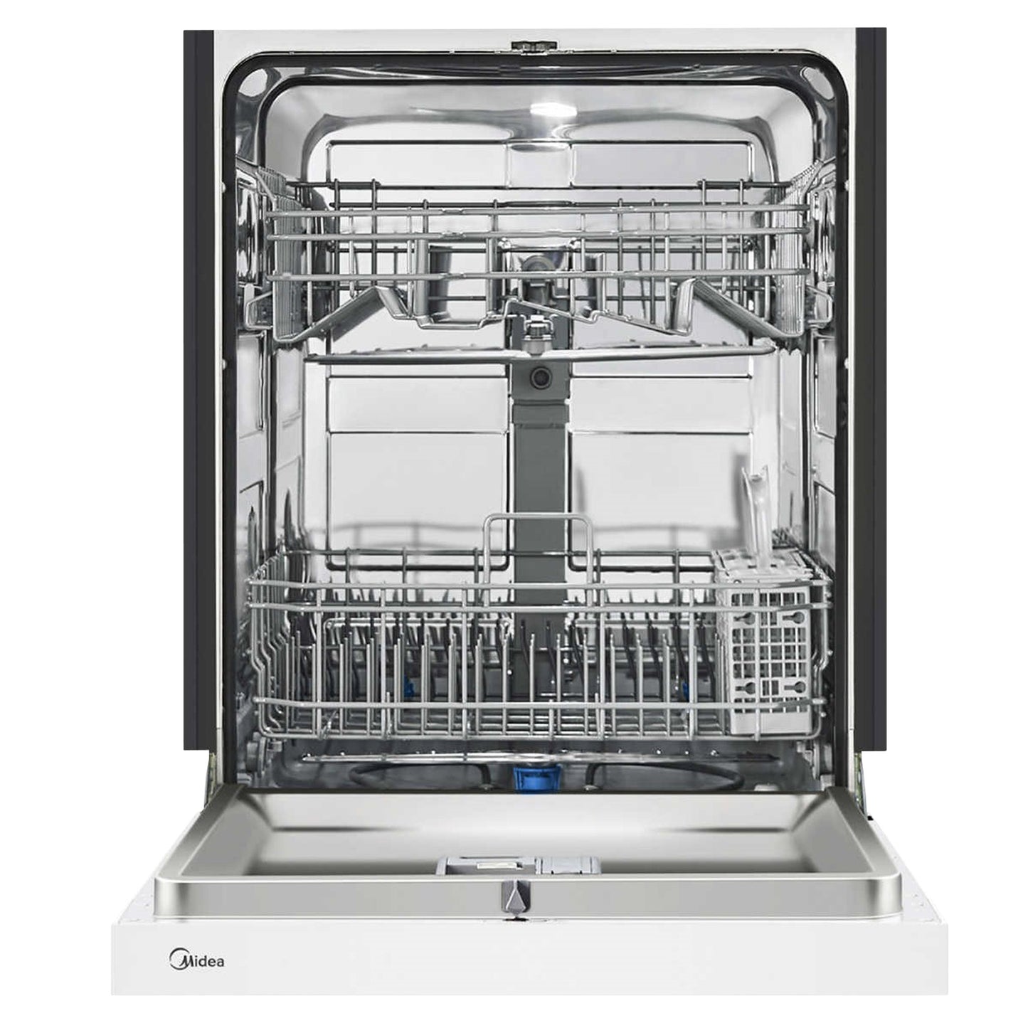 Midea 24 in. White Built-in Dishwasher with Hybrid Stainless Steel Tub - image 2