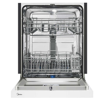 Midea 24 in. White Built-in Dishwasher with Hybrid Stainless Steel Tub - image 2